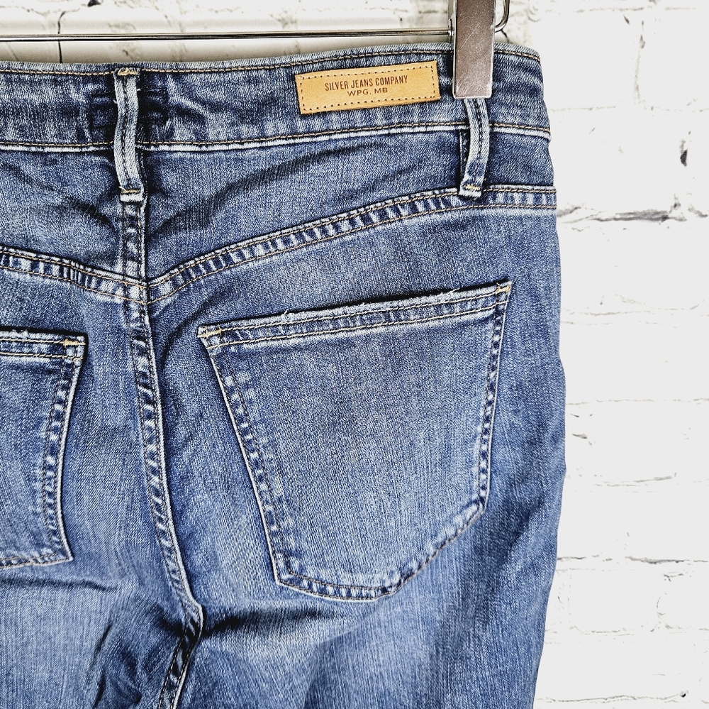 SILVER | Brazier high waist slim straight jeans